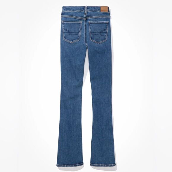 American Eagle Next Level High-Waisted Skinny Kick Jeans Blue Size 2 - Picture 5 of 16